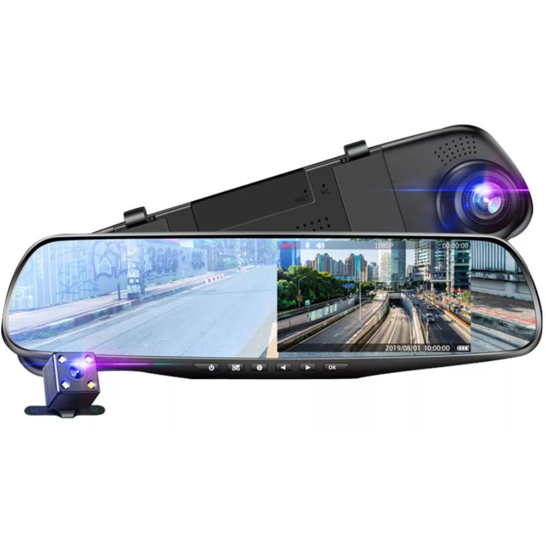 Espejo Retrovisor Con Doble Cámara DVR