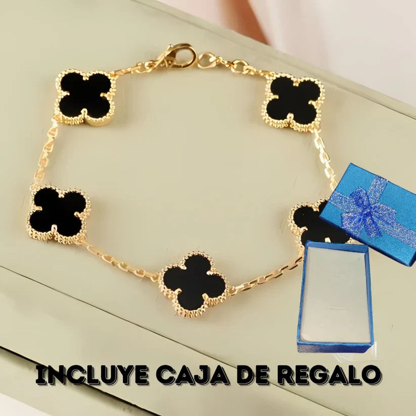 LuxeTrebol® La Pulsera Viral con Baño de Oro 18K