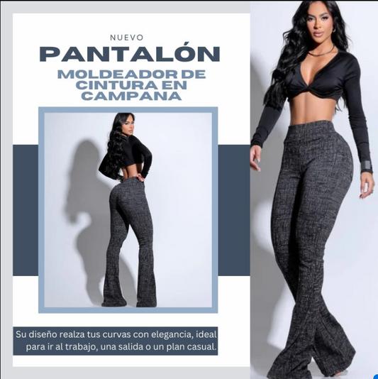 PANTALONES MOLDEADORES DE CINTURA ALTA ACAMPANADOS